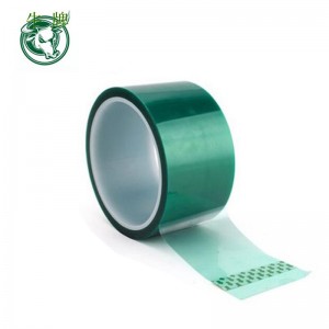 Värmebeständig PET Hög temperatur Grön maskeringsskärmband för PCB-lödpläteringsisoleringsskyddstejp